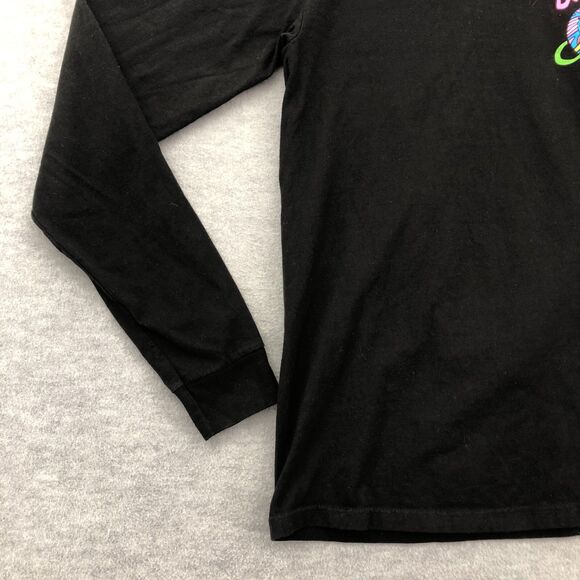 Bucees T Shirt Adult Size Small UFO Out of This World Long SLeeve Black Cotton - Picture 4 of 16